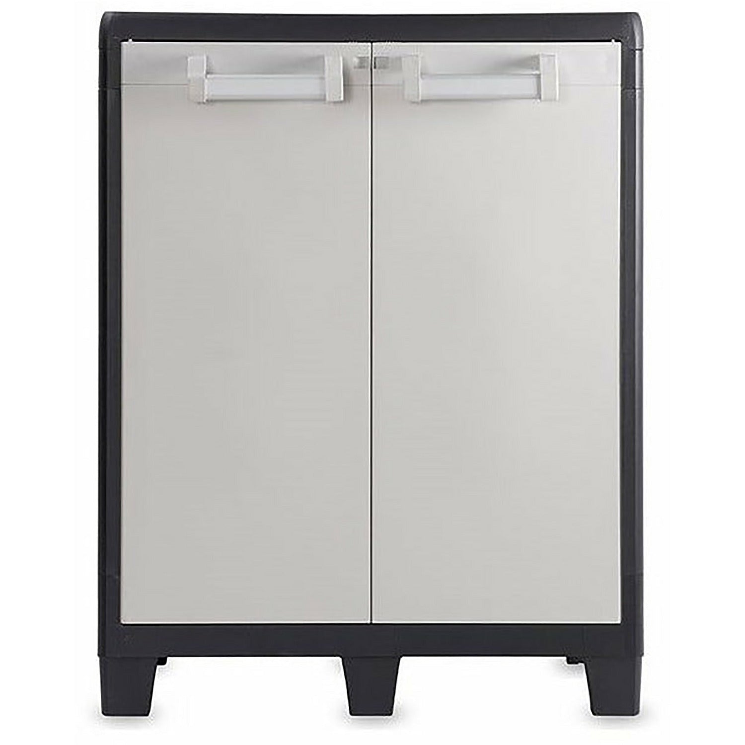 TOOMAX - Armadio Basso Grigio chiaro/Nero Urban XL - h101x78x49 cm